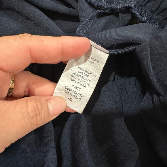 RAE MODE Elegant Navy Women's Wide-Leg Pants - Picture 8 of 10